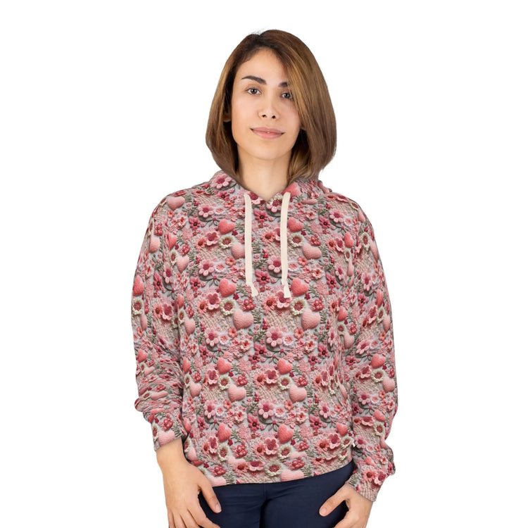 Pink Floral Heart Happiness Women&