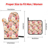 Floral Oven Mitts and Pot Holders Sets (3pcs), Kitchen Designs, Kitchenware, Kitchen Decor, Designer Kitchen