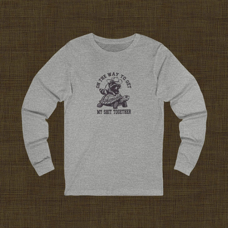 Humorous Long Sleeve Tee for Casual Days | Perfect Gift for Friends, Birthday, Everyday Wear, Relaxation, Motivation