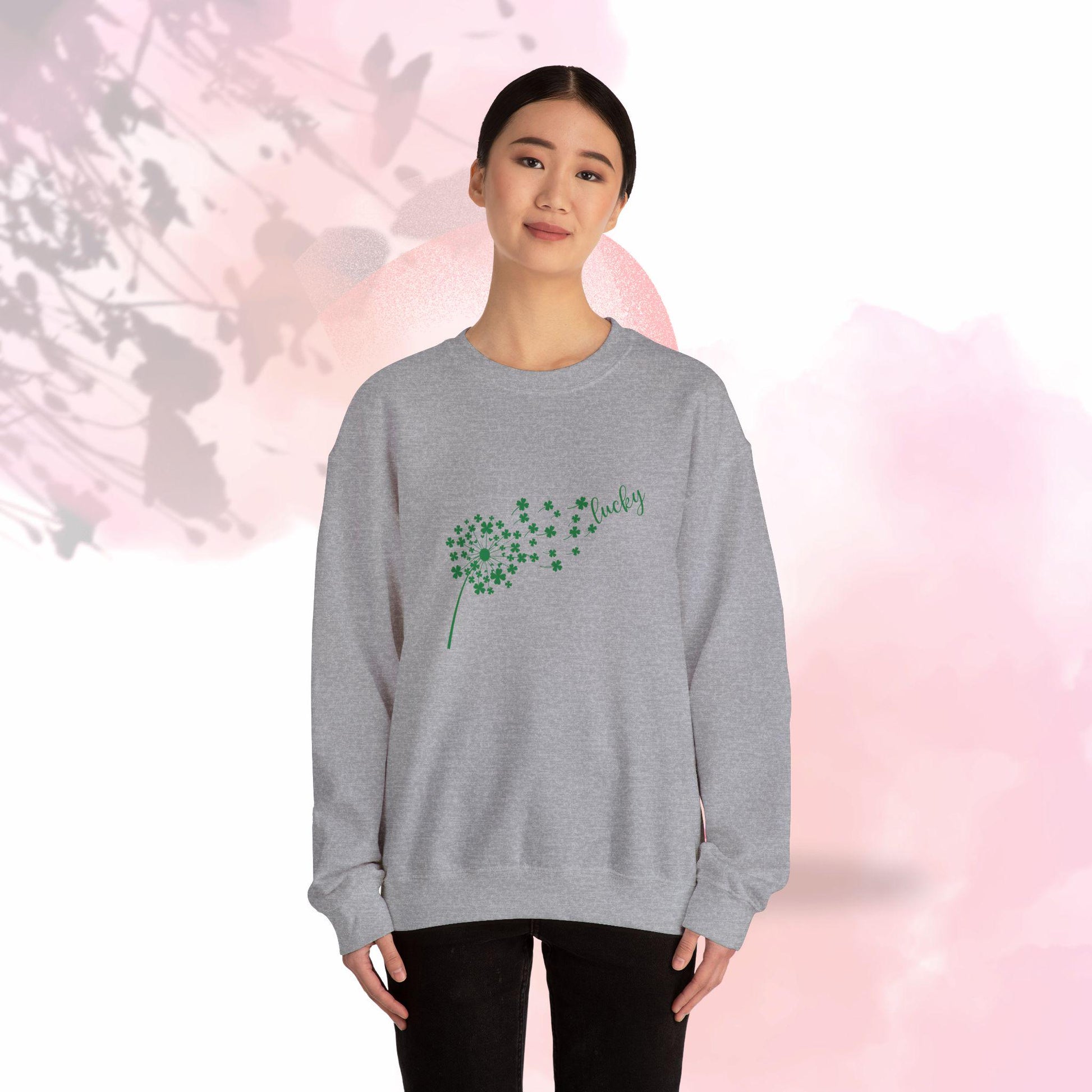 Lucky Clover Sweatshirt - Cozy Unisex Crewneck for St. Patrick's Day, Gift for Him, Gift for Her, Everyday Wear, Casual Fashion