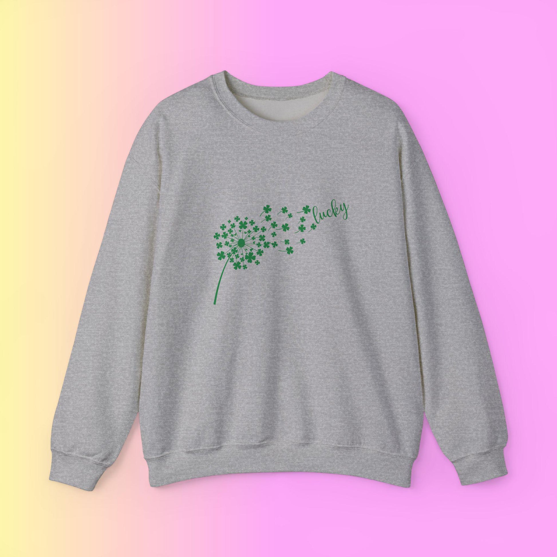 Lucky Clover Sweatshirt - Cozy Unisex Crewneck for St. Patrick's Day, Gift for Him, Gift for Her, Everyday Wear, Casual Fashion