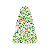 Rainbow Shamrock Pet Hoodie for Dogs, Lucky Dog Apparel, St. Patrick&