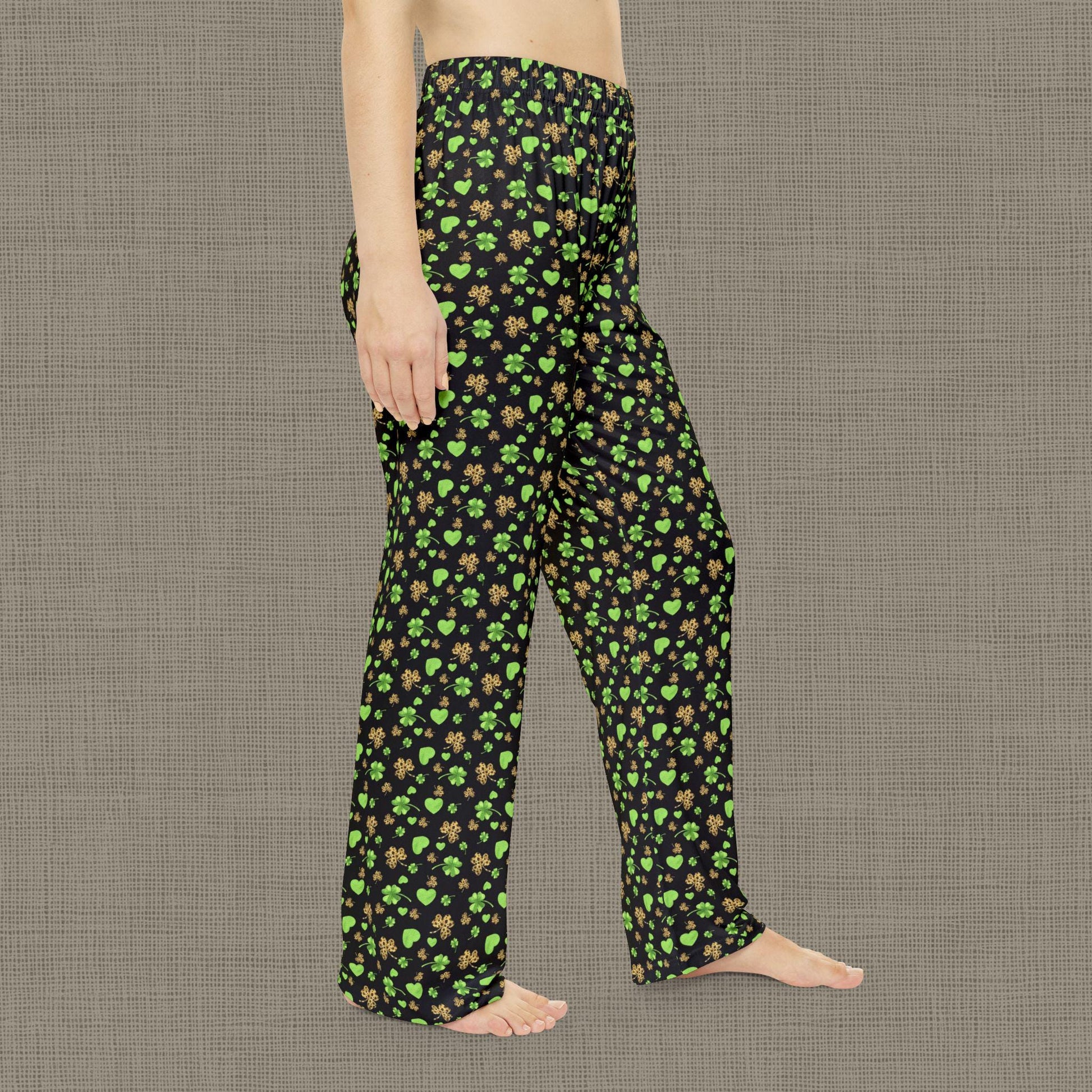 Cozy Floral Women's Pajama Pants | Comfy Sleepwear, Lounge Pants, Gifts for Her, Relaxation, St. Patrick's Day
