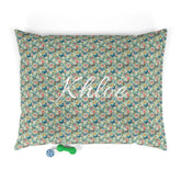 Floral Pet Bed for Dogs & Cats, Personalized Dog Bed with Butterflies, Cozy Pet Cushion, Unique Pet Gift, Home Decor for Pet Lovers