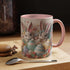 3D Easter Bunnies Coffee Mug, Spring Holiday Tea Cup, Easter Bunny Kitchen Decor, Cute Rabbit Drinkware, Pastel Easter Mug