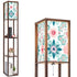Colorful Spring Floor Lamp with Shelves (Made in USA), Designer Style Bright Living Room Hallway Shelf Lamp