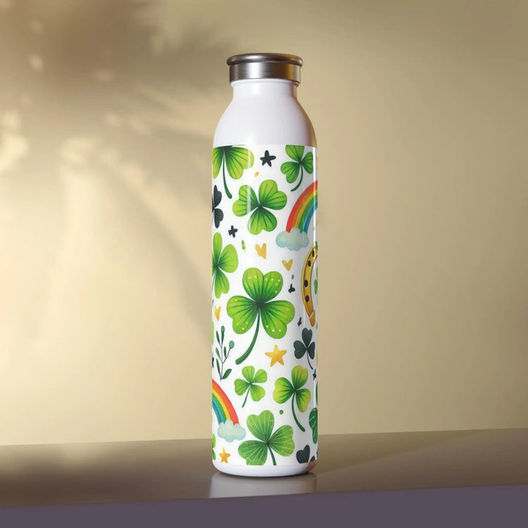 Sleek St. Patricks Day Water Bottle | Stylish Hydration, Fitness Gift, Modern Design, Trendy Drinkware, Eco-friendly Bottle