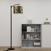 Arc Floor Lamp (Made in USA), Artistic Marble Design Living Room, Bedroom, Home Decor Accent Lighting