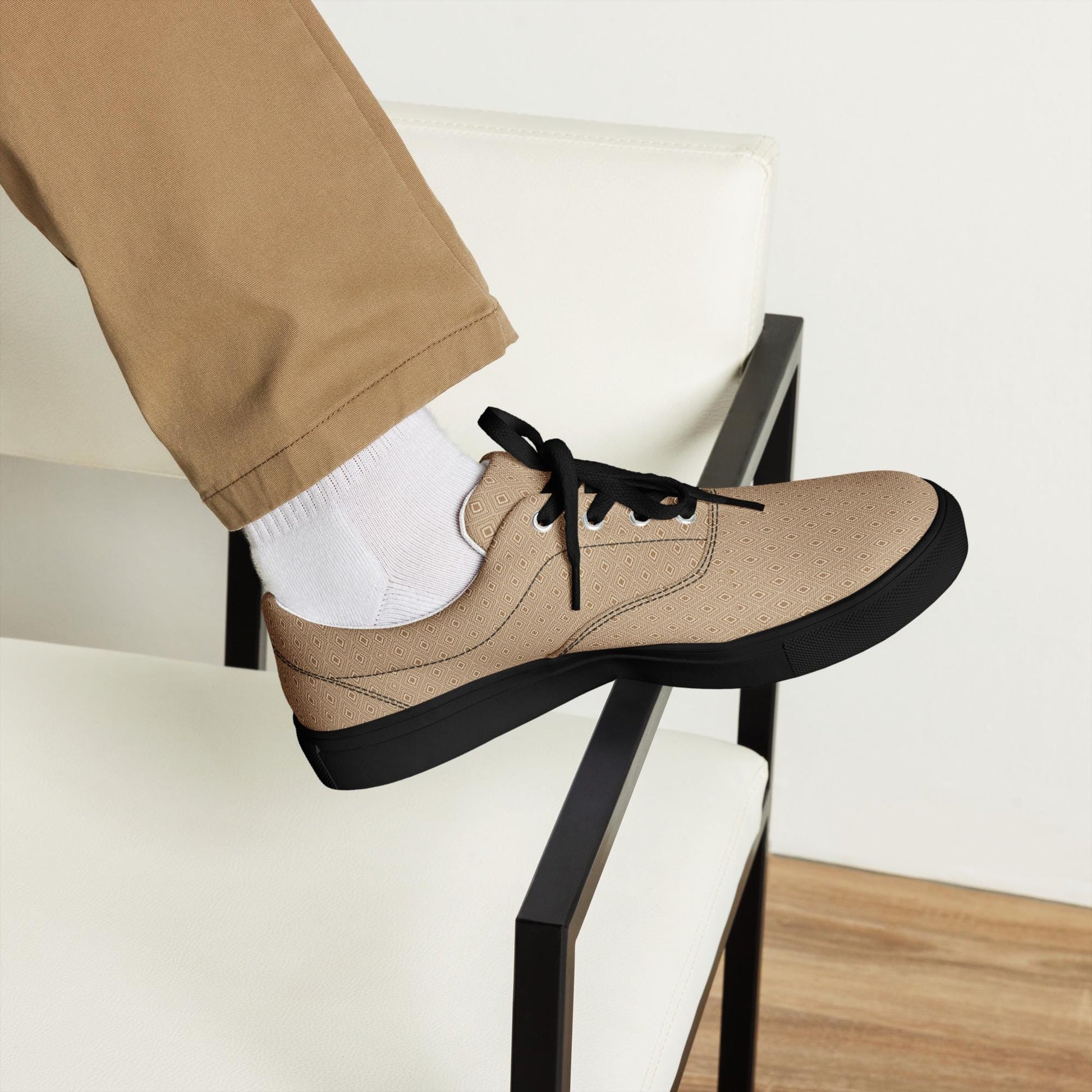 Men&#39;s Lace-Up Stylish Canvas Shoes | Trendy Casual Sneakers | Lightweight & Comfortable | Urban Streetwear Essential