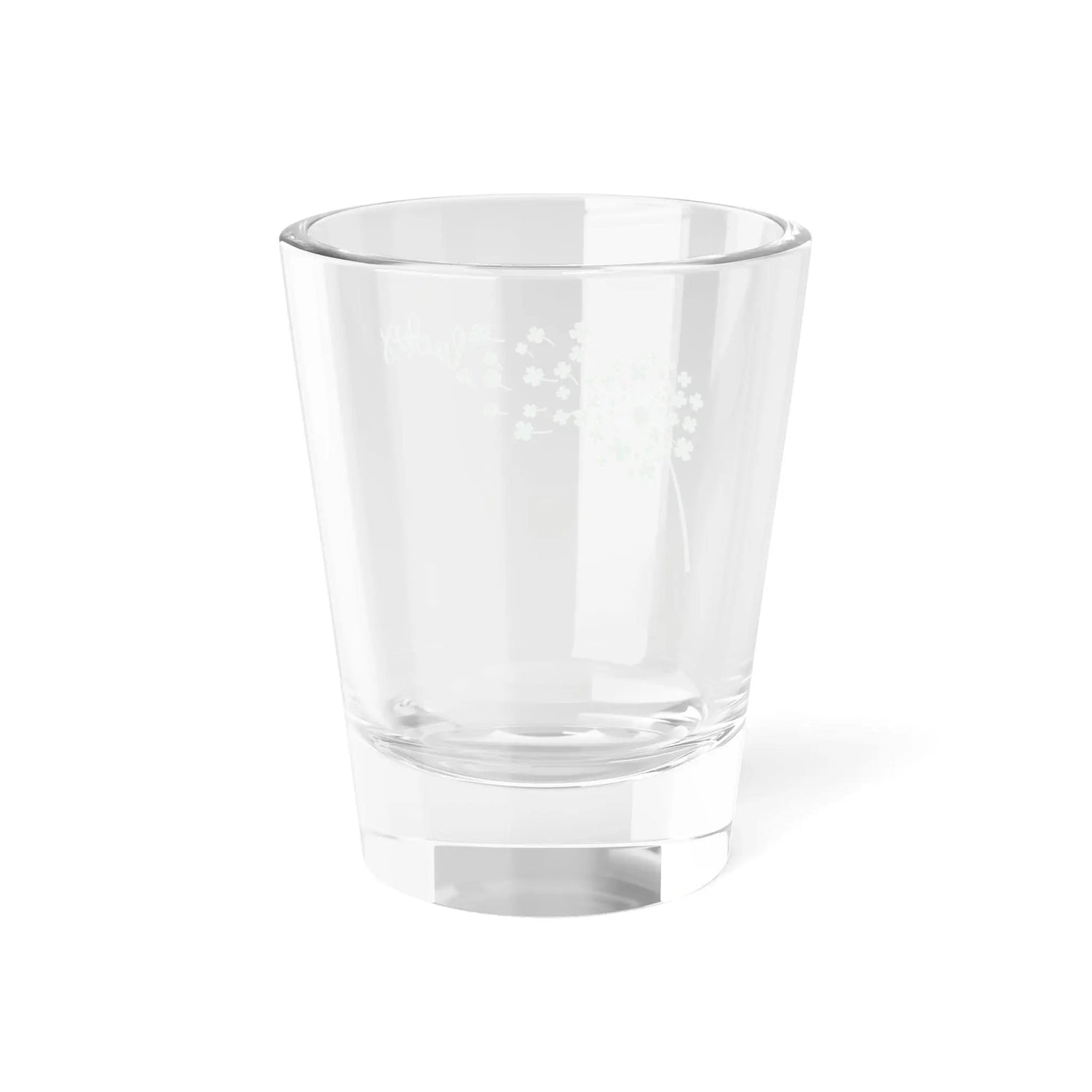 Lucky Clover Shot Glass,St. Patricks Day Decor, Party Favors, Irish Gift, Barware, Luck Cheers Glass