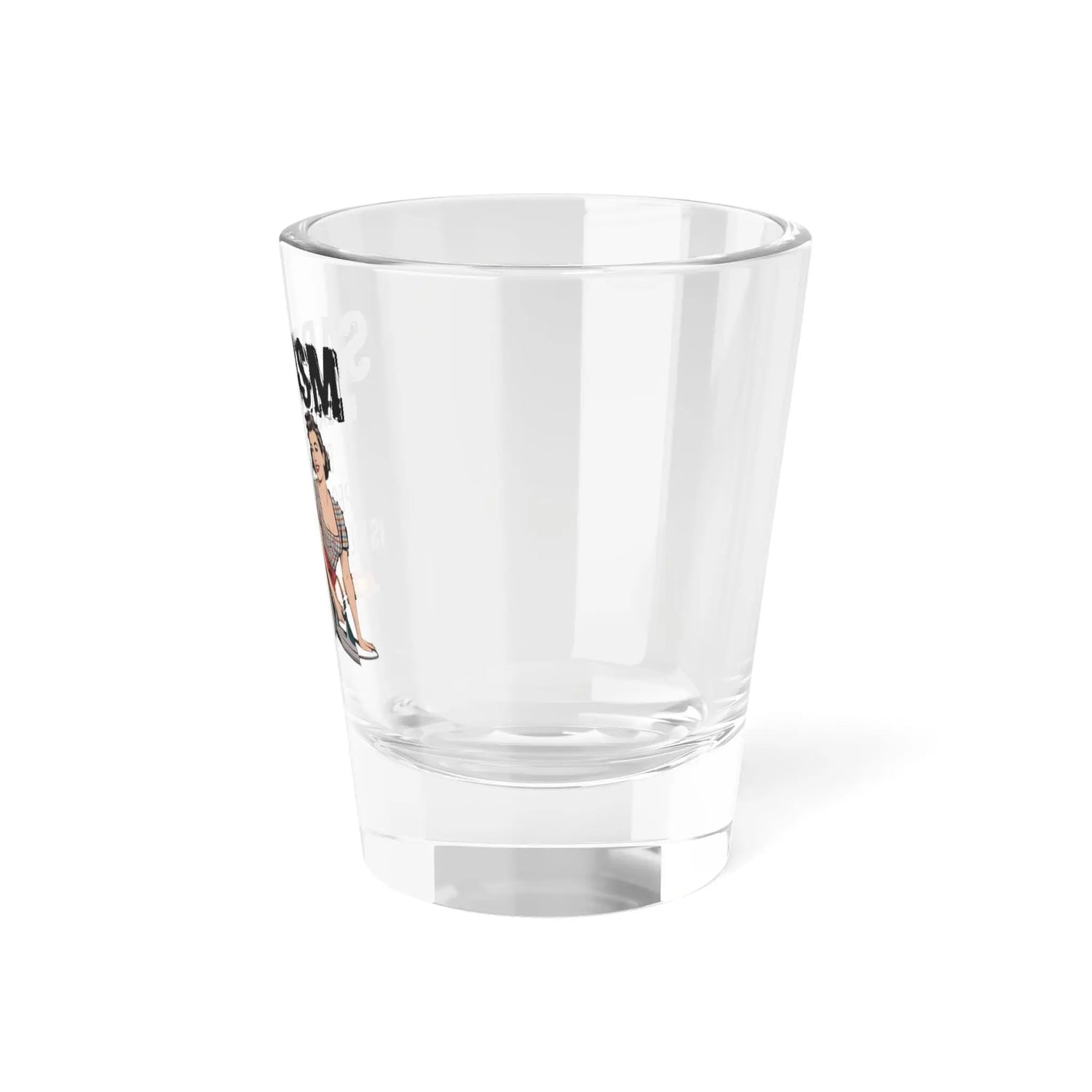 Sarcasm Shot Glass for Humor Lovers, Witty Gift for Friends, Fun Party Accessory, Gag Gift for Birthdays, Retro Style Drinkware