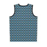 Floral Pattern Basketball Jersey, Trendy Sportswear, Unisex Activewear, Summer Fashion, Perfect for Athletes or Fans