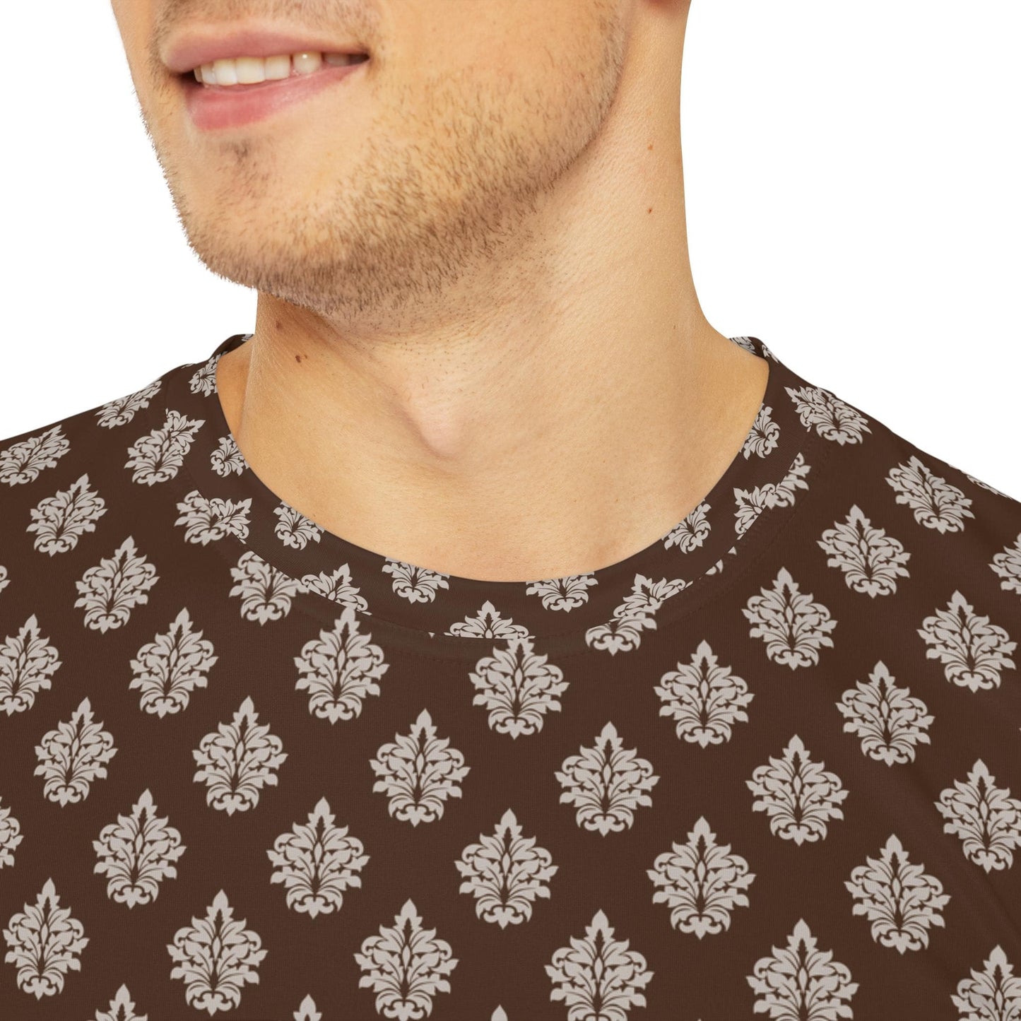 Bohemian Style Men's Polyester Tee, Casual Summer Shirt, Vintage Fashion Top, Perfect for Festivals, Travel & Everyday Wear