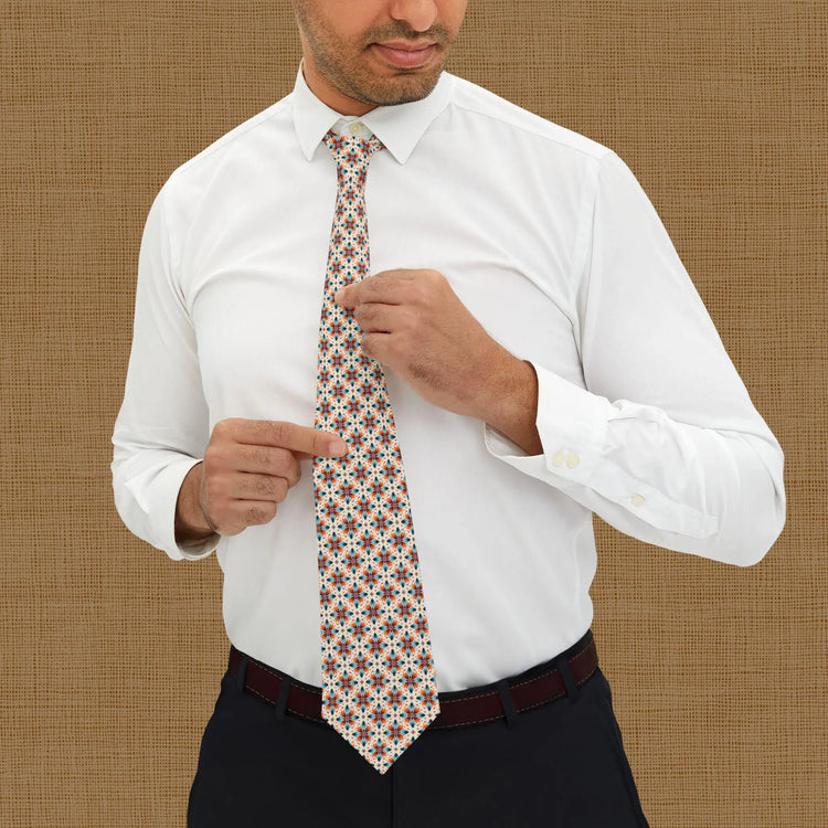 Floral Pattern Necktie - Stylish Accessory for Men, Perfect Gift for Weddings, Father&