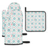 Oven Mitts and Pot Holders Sets (3pcs), Spring Fashion Kitchen Decor, Designer Kitchen, Mom Gift