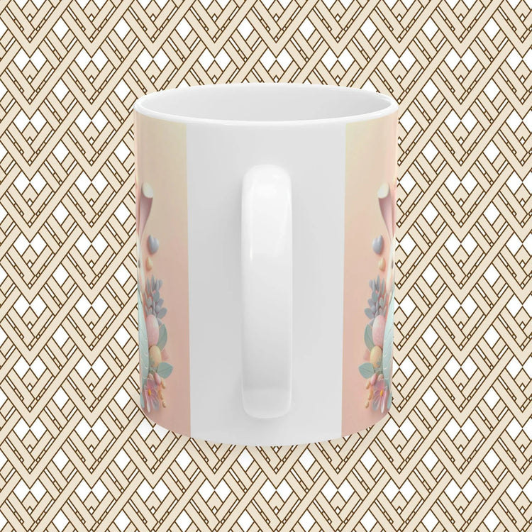 Cute Bunny Easter Ceramic Mug, Perfect for Spring Gifting, Coffee Lovers, Tea Enthusiasts, Festive Decor, 11oz, 15oz