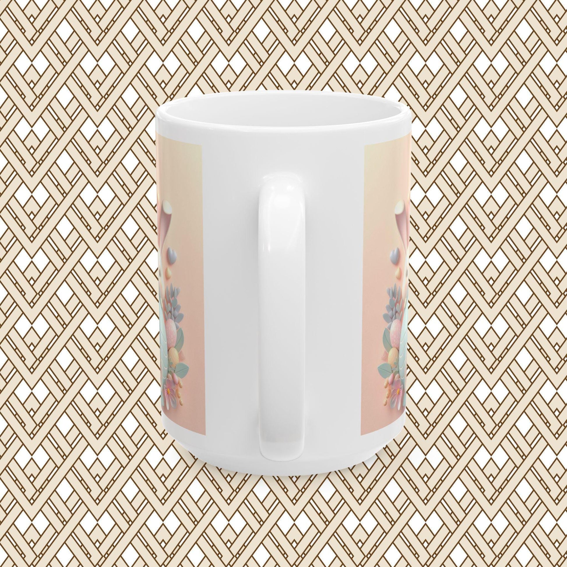 Cute Bunny Easter Ceramic Mug, Perfect for Spring Gifting, Coffee Lovers, Tea Enthusiasts, Festive Decor, 11oz, 15oz