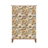 Floral Shoe Cabinet (Made in USA), Designer Home Office Shoe Organizer, Great Gift