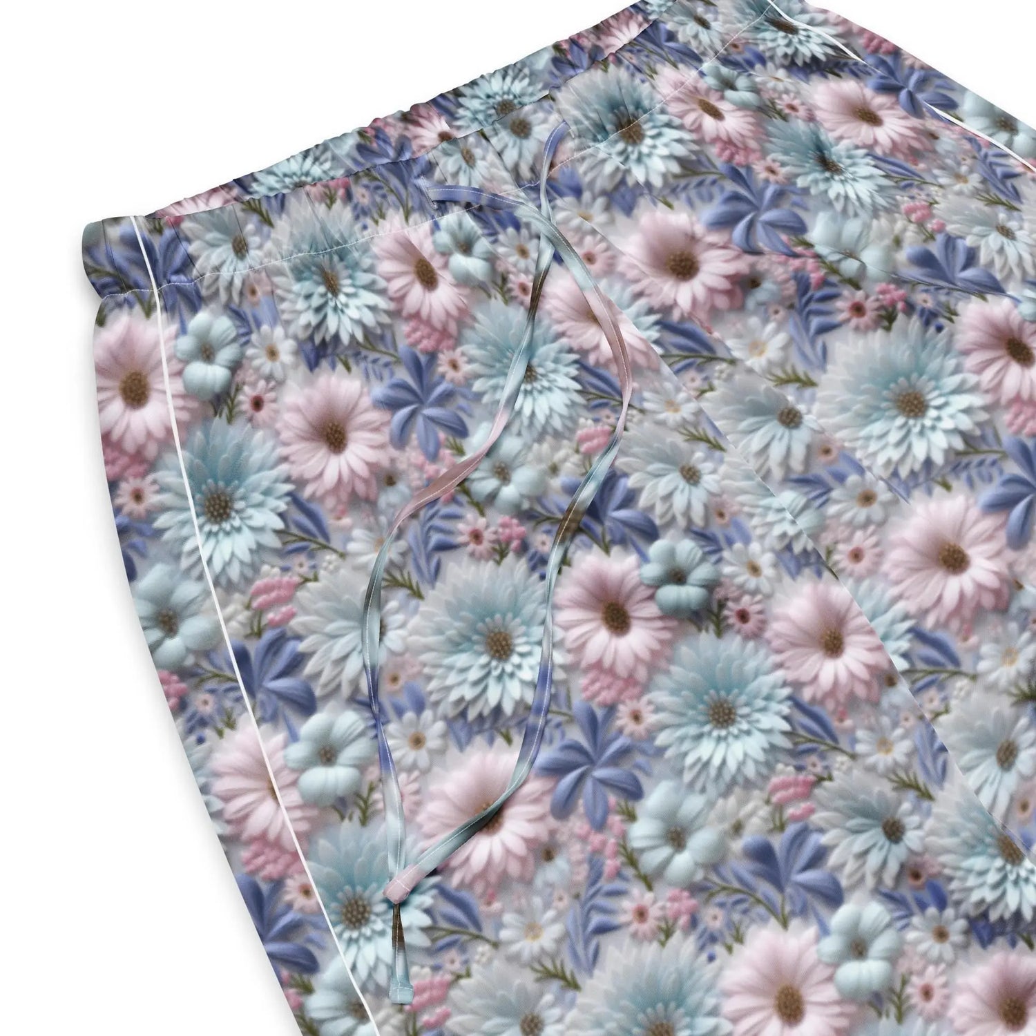 3D Floral Pajama Pants for Women – Spring Soft Lounge Pants – Comfort Sleepwear – Cute Printed PJ Bottoms – Cozy Elastic Waist Pants