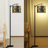Arc Floor Lamp (Made in USA), Artistic Marble Design Living Room, Bedroom, Home Decor Accent Lighting