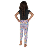 3D Floral Print Kids Leggings – Spring Bloom Pattern Toddler Pants, Soft Stretchy Leggings for Girls, Cute All-Over Flower Design Playwear