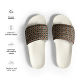 Stylish Geometric Print Men’s Slides – Lightweight Summer House Slippers, Comfortable Indoor/Outdoor Slides for Men